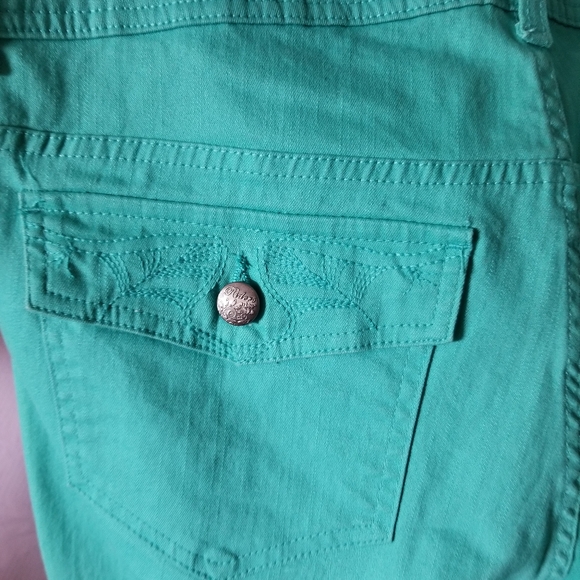 NWOT Riders by Lee Turquoise Capris Sz. 12M - Picture 4 of 6